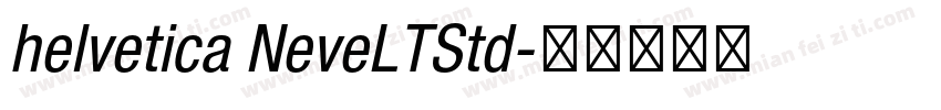helvetica NeveLTStd字体转换